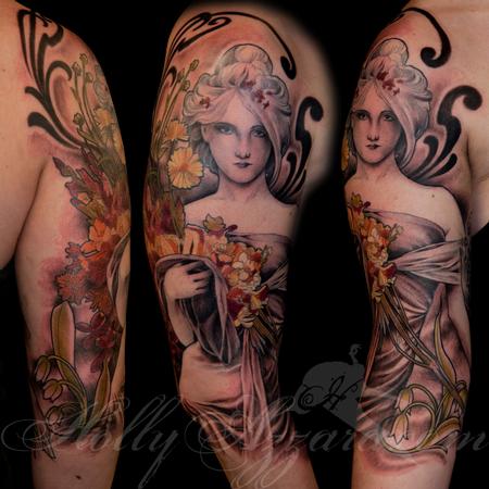 Holly Azzara - Mucha half sleeve spread